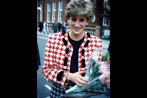 Diana in red checked jacket